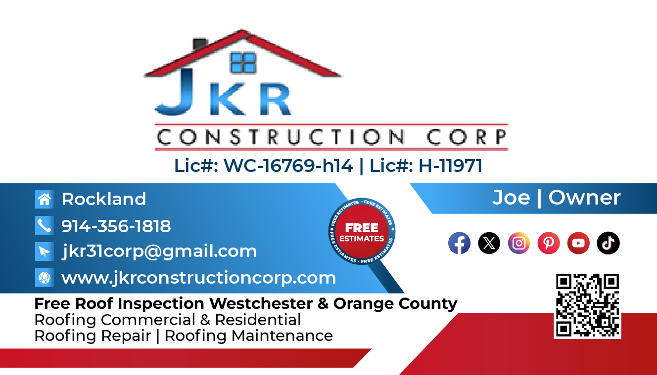 JKR Construction Corp - Business Card Digital